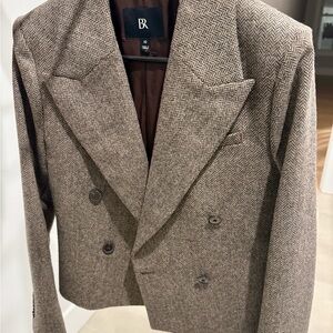 Banana Republic Brown Herringbone Jacket